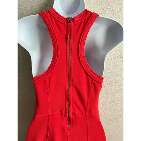 Anthropologie Daily Practice Horizon Jumpsuit Women's XS Red Wide Leg Lounge - Picture 6 of 9